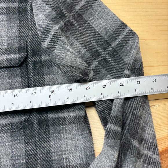 7 Diamonds Shirt Mens Small Gray Generation Soft Flannel Button Up Stretch - Picture 5 of 11